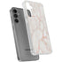 Rose Gold Marble Galaxy S24 Plus Clear Case